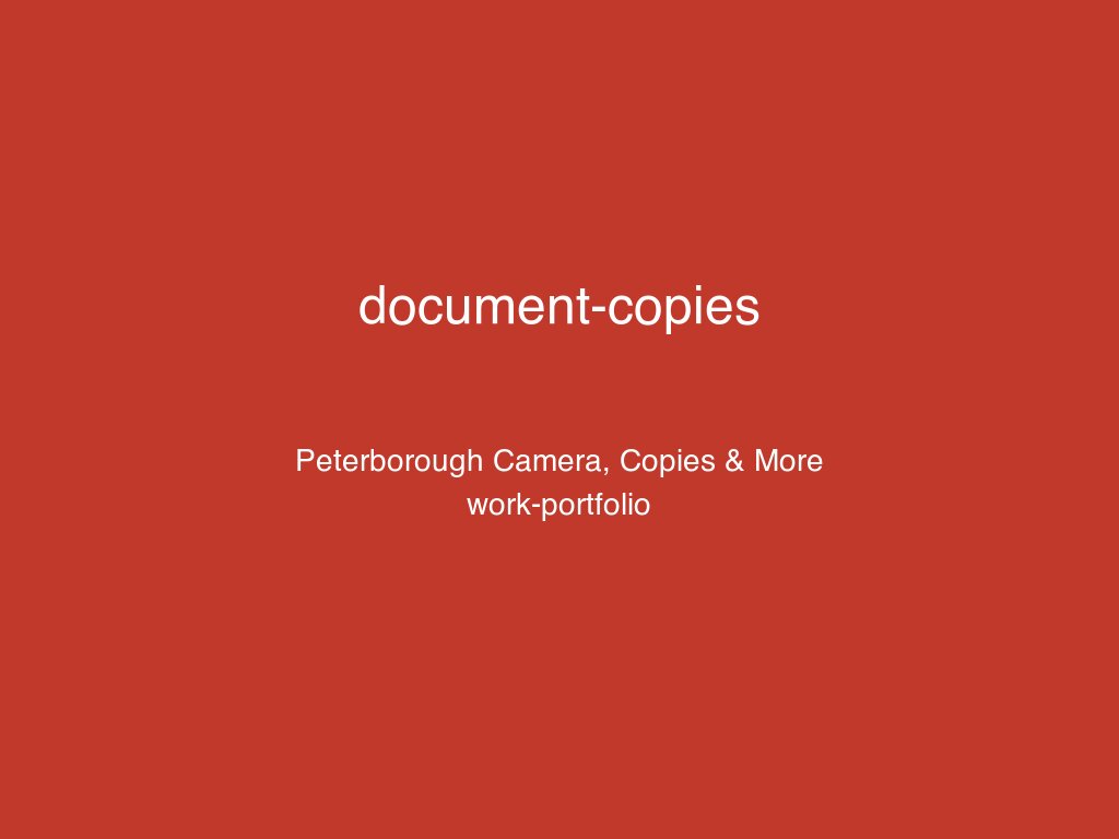 Professional document copying and reproduction services